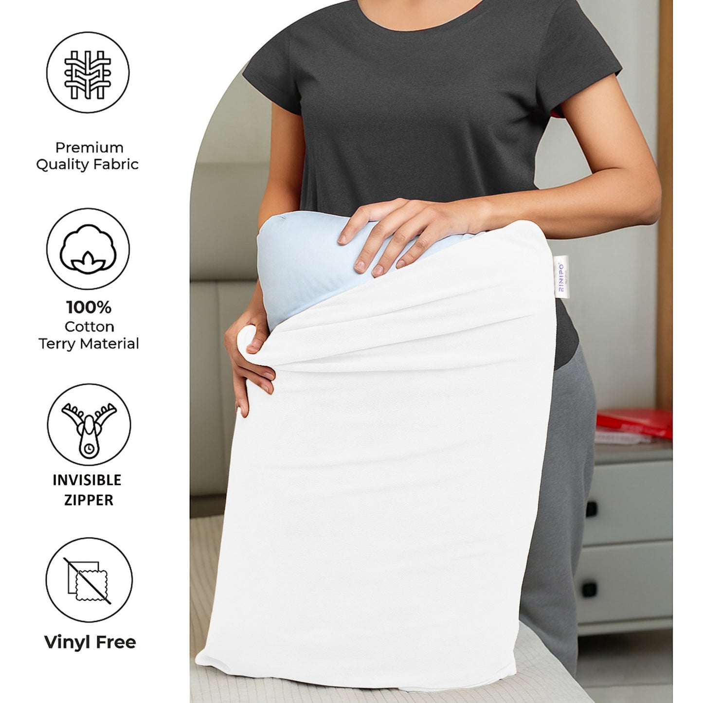 Waterproof Pillow Protector Cover