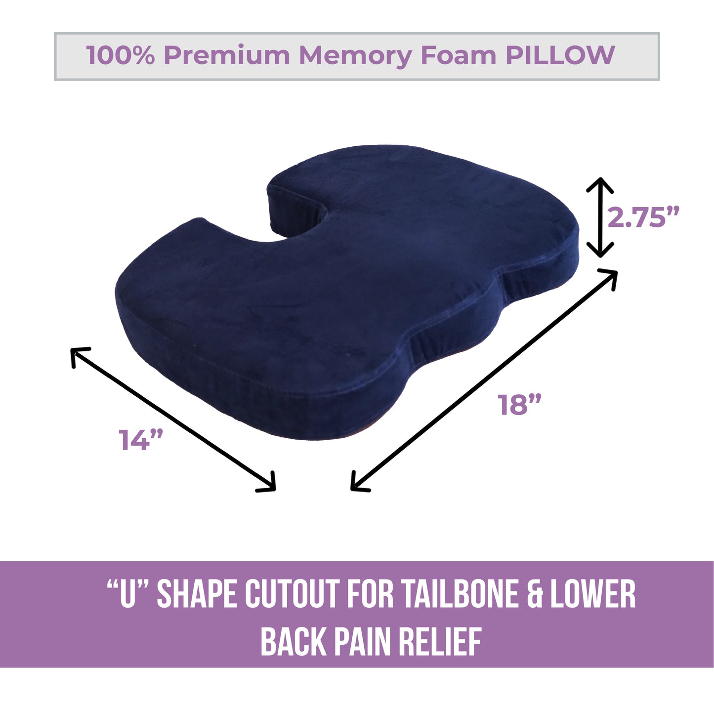 Seat Cushion for Back Support