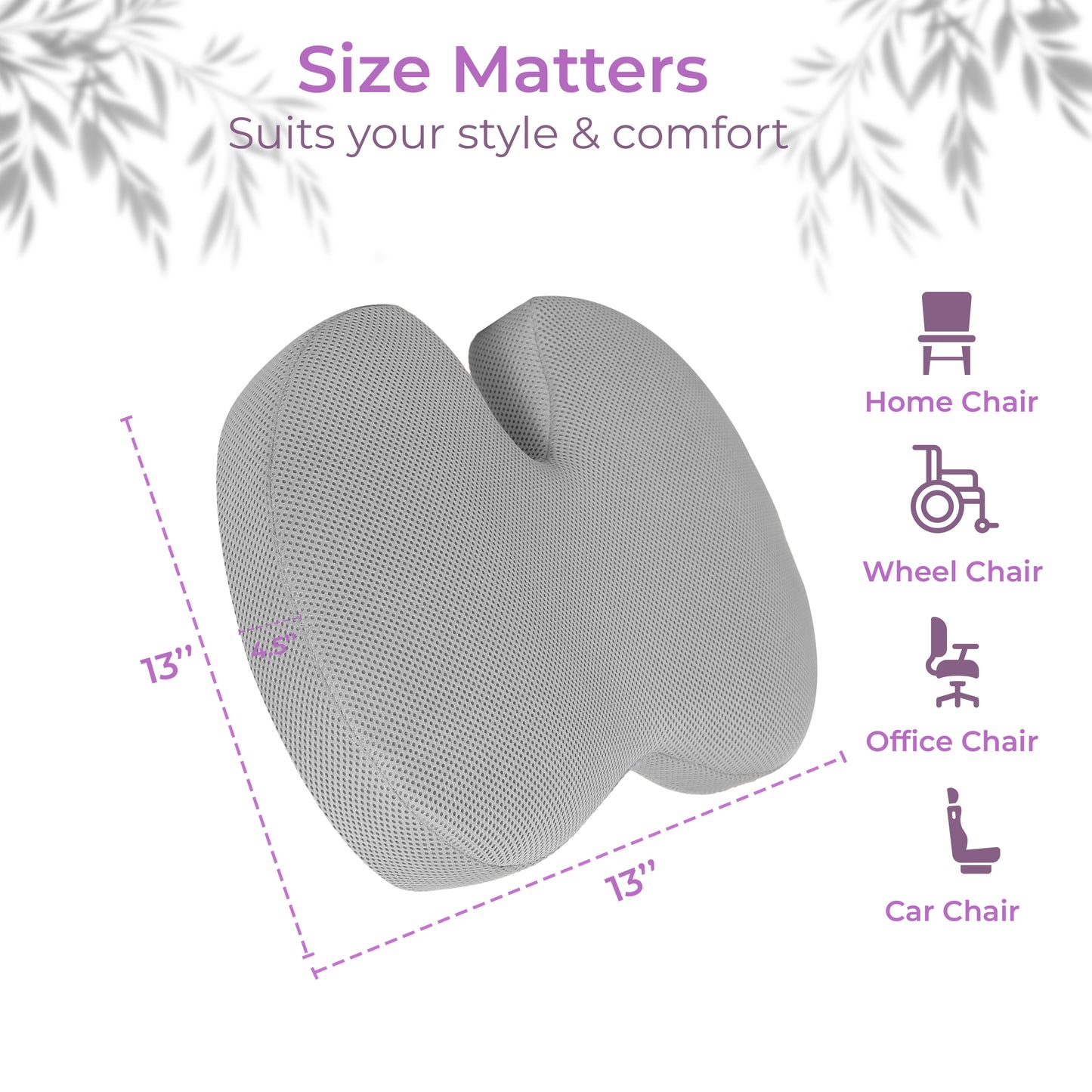 Dual Wing Back Support Pillow