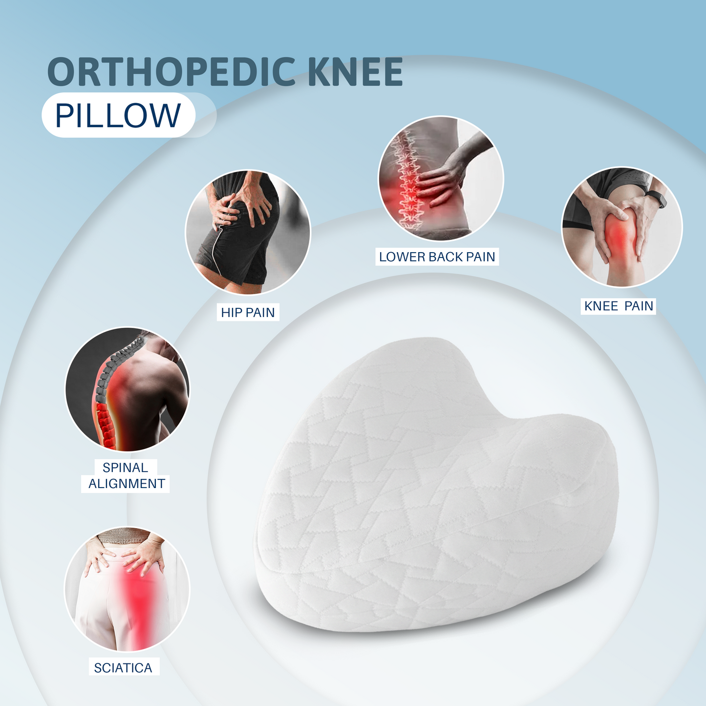 Rinipo Knee Support Pillow